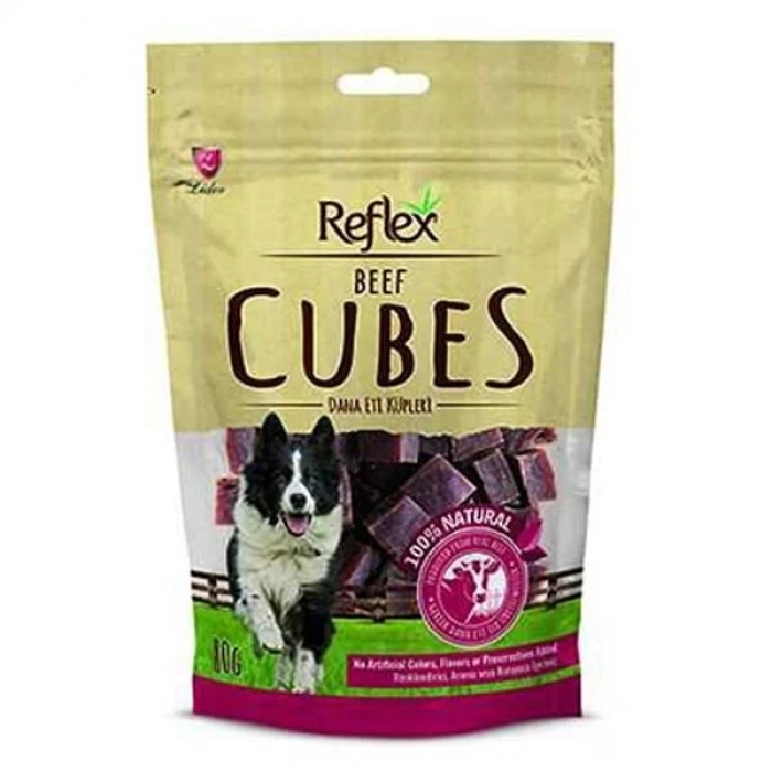 Reflex Beef Cube Biftek Küp Doğal Köpek Ödül Maması 80 Gr