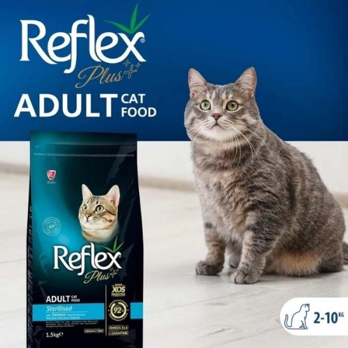 Reflex Plus Adult Somonlu Kısırlaştırılmış Kedi Maması 8 Kg