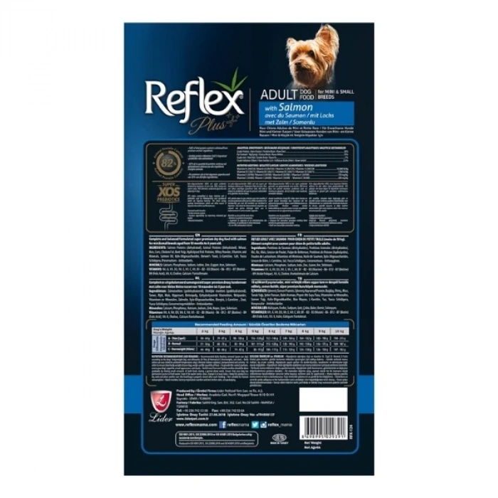 Reflex Plus Adult Somonlu Küçük Irk Yetişkin Köpek Maması 8 Kg