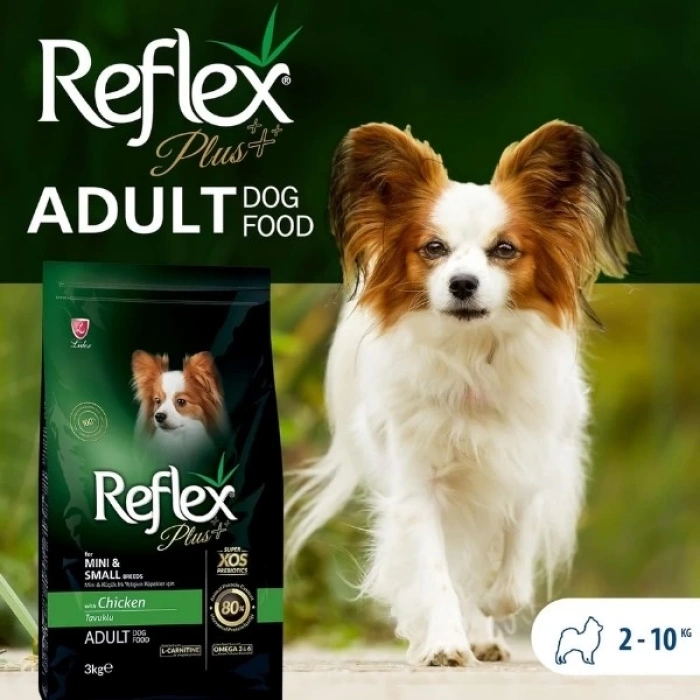 Reflex Plus Adult Tavuklu Küçük Irk Yetişkin Köpek Maması 3 Kg