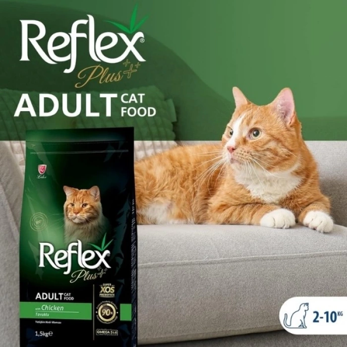 Reflex Plus Adult Tavuklu Yetişkin Kedi Maması 15 Kg