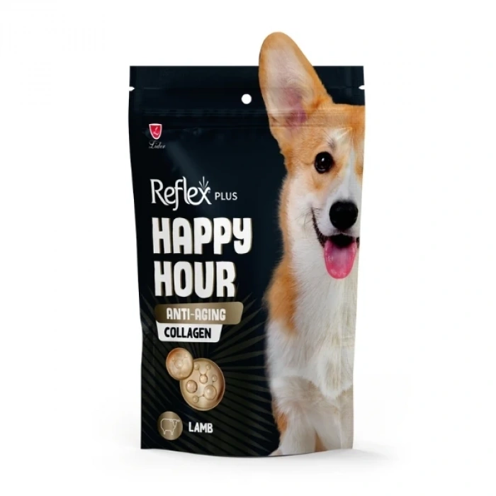 Reflex Plus Happy Hour Anti-Aging Collagen Kuzu Etli Yetişkin Köpek Ödül Maması 60 Gr