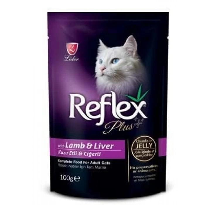Reflex Plus Kuzu Etli Pouch Yetişkin Konserve Kedi Maması 100 Gr