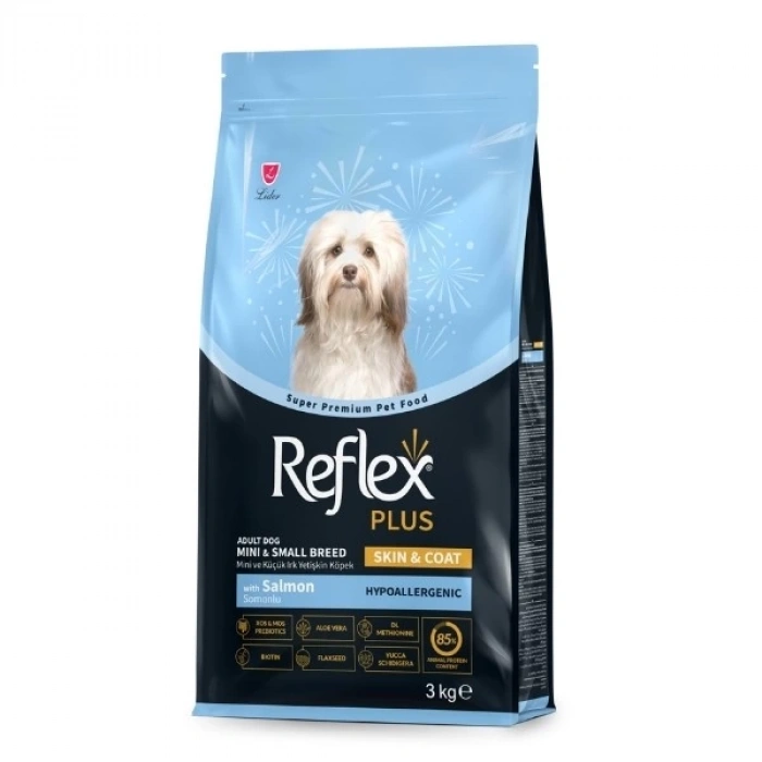 Reflex Plus Skin & Coat Somonlu Mini ve Küçük Irk Yetişkin Köpek Maması 3 Kg