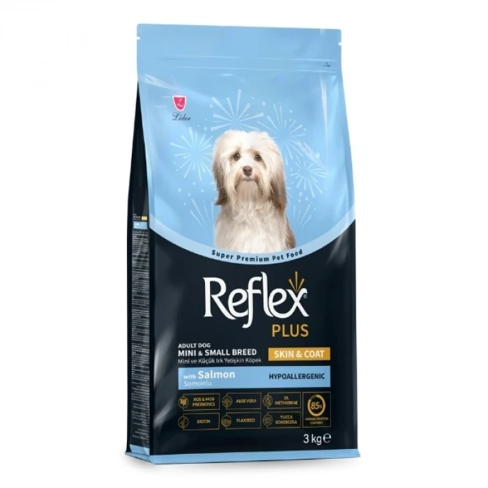 Reflex Plus Skin & Coat Somonlu Mini ve Küçük Irk Yetişkin Köpek Maması 3 Kg