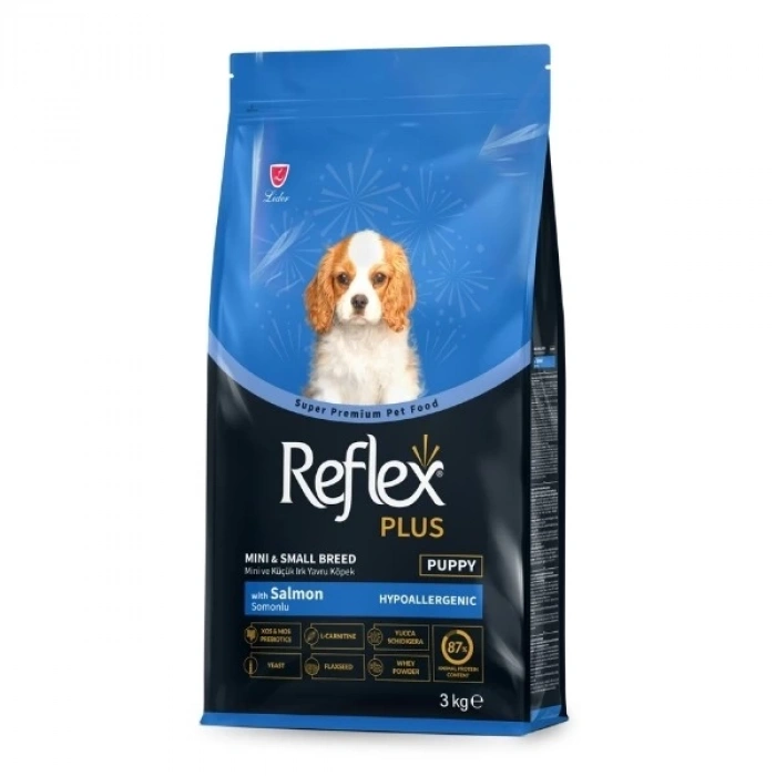 Reflex Plus Somonlu Mini ve Küçük Irk Yavru Köpek Maması 3 Kg