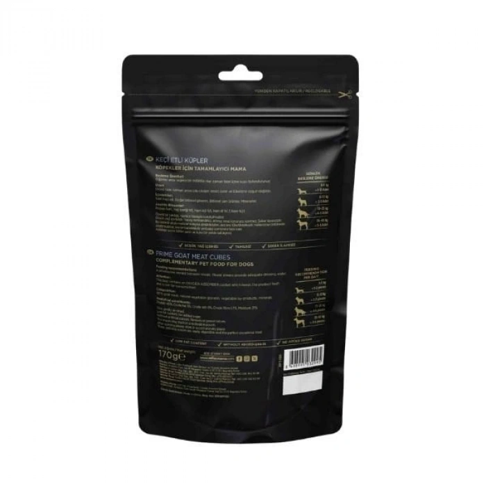 Reflex Snackies Natural Keçi Etli Küpler Tahılsız Köpek Ödül Maması 170 Gr