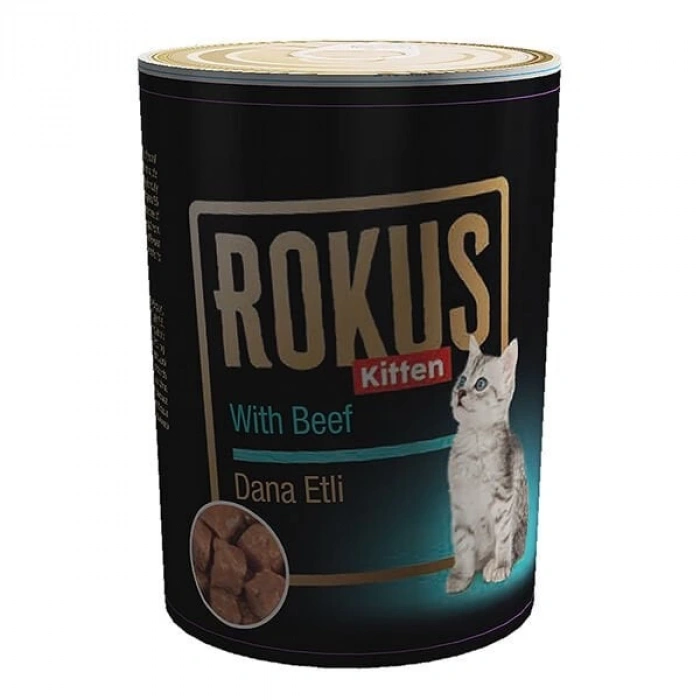 Rokus Tavuklu Yavru Konserve Kedi Maması 410 Gr