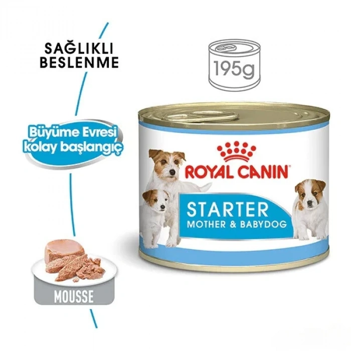 Royal Canin Starter Mousse Yavru Konserve Köpek Maması 195 Gr