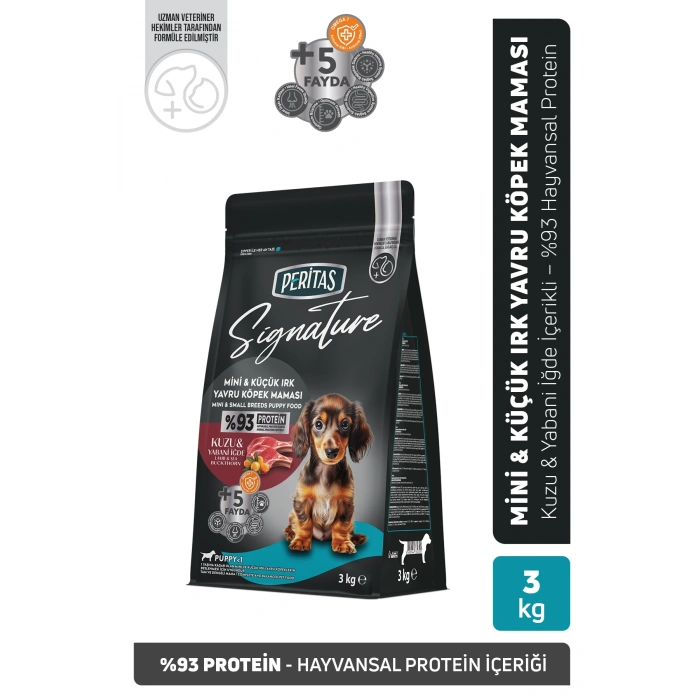 Signature Kuzulu Küçük Irk Yavru Köpek Maması 3 Kg