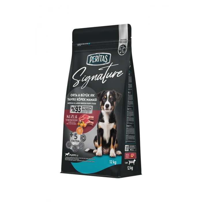 Signature Kuzulu Orta ve Büyük Irk Yavru Köpek Maması 12 Kg