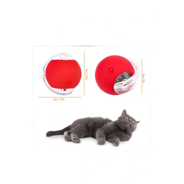 SmartBall 360° Şarjlı Hareketli Akıllı Kedi Oyun Topu