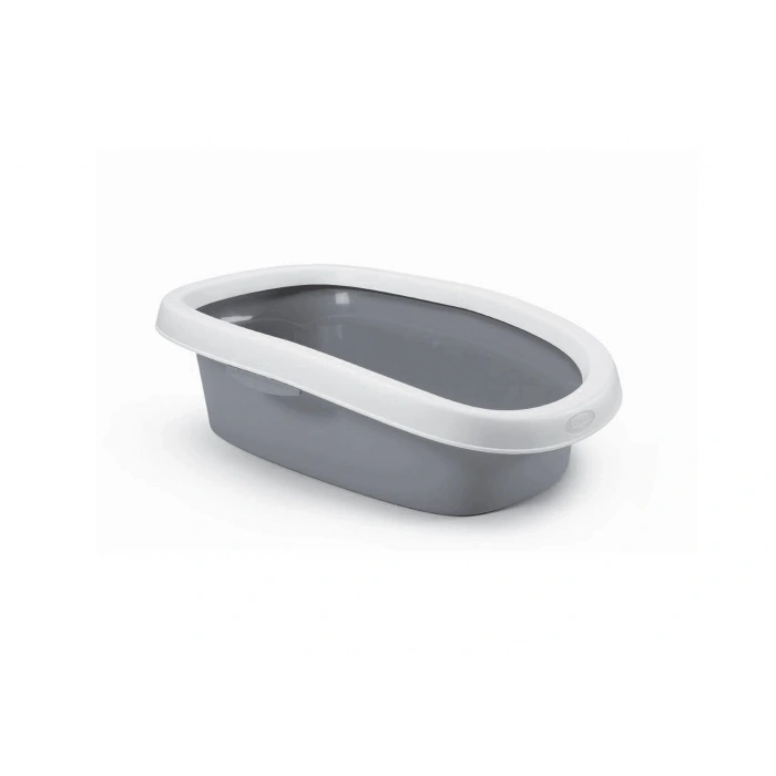 Stefanplast Sprint 10 Açık Kedi Tuvaleti Beyaz/Gri 31x43x14 Cm