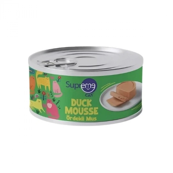 Supreme Cat Püre Ördekli Yetişkin Konserve Kedi Maması 85 Gr