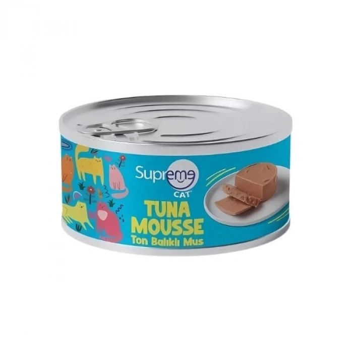 Supreme Cat Püre Ton Balıklı Yetişkin Konserve Kedi Maması 85 Gr