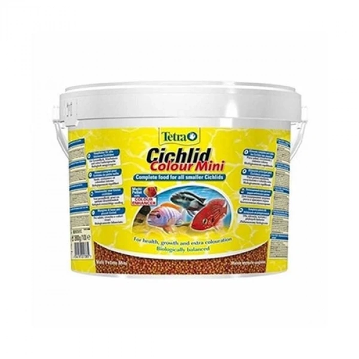 Tetra Cichlid Color Mini Cikled Balık Yemi 10 Lt