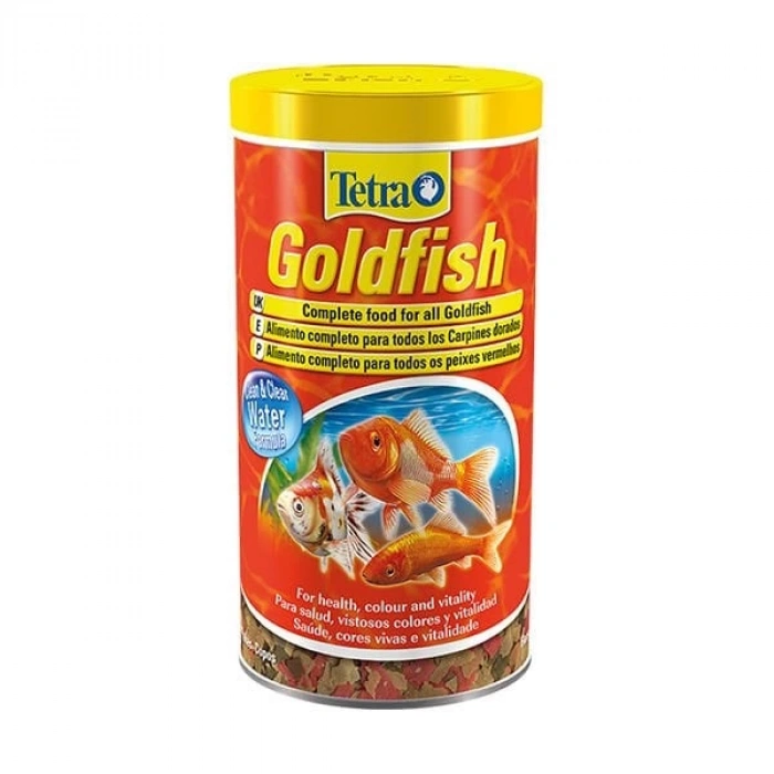 Tetra Goldfish Akvaryum Japon Balık Yemi 1 Lt