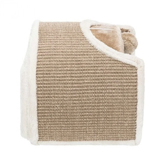 Trixie 2 Bölmeli Peluş ve Jüt Kumaşlı Kedi Oyun Tüneli 110x30x38 Cm