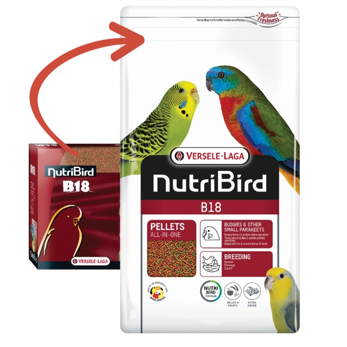 Versele Laga Nutribird B18 Pellet Karışık Muhabbet Kuşu Yemi 3 Kg