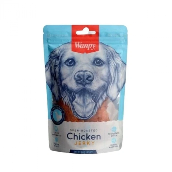 Wanpy Kavrulmuş Tavuk Parçalı Köpek Ödülü 100 Gr