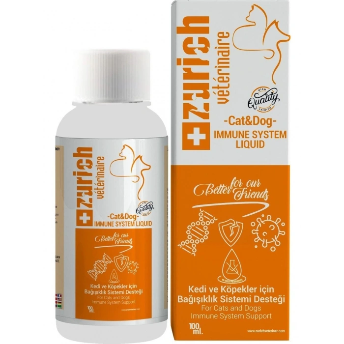 Zurich Veterinaire Likit 100 Ml | Kedi ve Köpekler İçin Bağışıklık Desteği