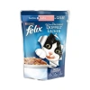 Felix Çifte Lezzet Somonlu Ve Sardalyalı Yetişkin Kedi Pouch Yaş Mama 85 Gr