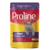 Proline Jöle İçinde Et Parçacıklı Dana Etli Yetişkin Kedi Maması (85 g)