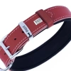Doggie Comfort Deri Çivili Köpek Boyun Tasması Large Kırmızı 4x57-65 Cm