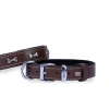 Doggie Comfort Deri Kemik Süslü Köpek Boyun Tasması Medium Kahverengi 3x42-50 Cm