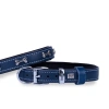 Doggie Comfort Deri Kemik Süslü Köpek Boyun Tasması Medium Mavi 2x35-40 Cm