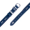 Doggie Comfort Deri Kemik Süslü Köpek Boyun Tasması Medium Mavi 3x42-50 Cm
