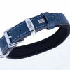 Doggie Comfort Deri Nazar Boncuklu Köpek Boyun Tasması Medium Mavi 2x35-40 Cm