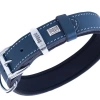 Doggie Comfort Deri Nazar Boncuklu Köpek Boyun Tasması Medium Mavi 3x42-50 Cm