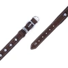 Doggie Comfort Deri Nazar Boncuklu Köpek Boyun Tasması Small Kahverengi 2x30-35 Cm