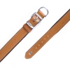 Doggie Comfort Deri Pati Desenli Köpek Boyun Tasması Medium Camel 3x42-50 Cm