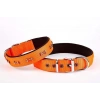 Doggie Comfort Dokuma Kemikli Köpek Boyun Tasması Medium Turuncu 3x42-50 Cm