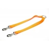 Doggie Dokuma Çift Köpek Gezdirme Tasma Aparatı Medium Turuncu 2.5x70-60 Cm