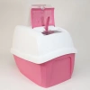 İmac Maddy Junior Üstü Açılır Kapalı Kedi Tuvaleti Pembe 57x43x41 Cm