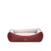 Peggy Lola Köpek Yatağı Bej Bordo Small 50x38x25 Cm