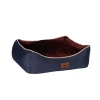 Peggy Lola Köpek Yatağı Bordo Lacivert Medium 70x50x25 Cm