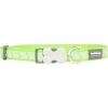 Red Dingo Reflektörlü Ziggy Desenli Köpek Boyun Tasması Lime 25 Mm