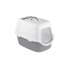 Stefanplast Cathy Filtreli Kapalı Kedi Tuvaleti Beyaz/Gri 56x40x40 Cm