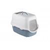 Stefanplast Cathy Filtreli Kapalı Kedi Tuvaleti Beyaz/Mavi 56x40x40 Cm