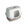 Stefanplast Tres Chic Karbon Filtreli Kapalı Kedi Tuvaleti Beyaz/Bej 56x39x39 Cm