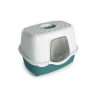 Stefanplast Tres Chic Karbon Filtreli Kapalı Kedi Tuvaleti Beyaz/Yeşil 56x39x39 Cm