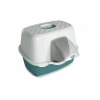 Stefanplast Tres Chic Karbon Filtreli Kapalı Kedi Tuvaleti Beyaz/Yeşil 56x54.5x39 Cm