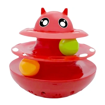 Nunbell Mama Hazneli Kırmızı Hacı Yatmaz Kedi Oyuncağı