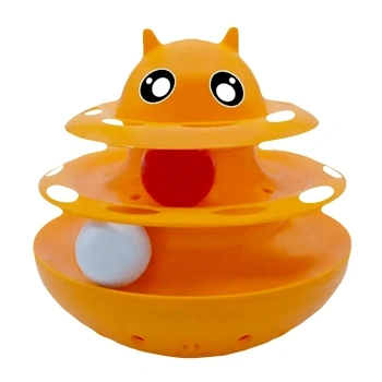 Nunbell Mama Hazneli Turuncu Hacı Yatmaz Kedi Oyuncağı