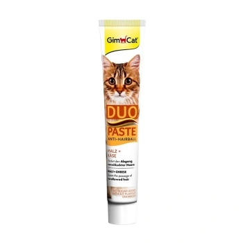 Gimcat Anti Hairball Duo Paste Tüy Yumağı Atılımını Kolaylaştırıcı Peynirli Kedi Macunu 50 Gr