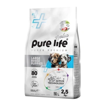 Pure Life Plus Kuzu Etli Büyük Irk Yavru Köpek Maması 2,5 Kg